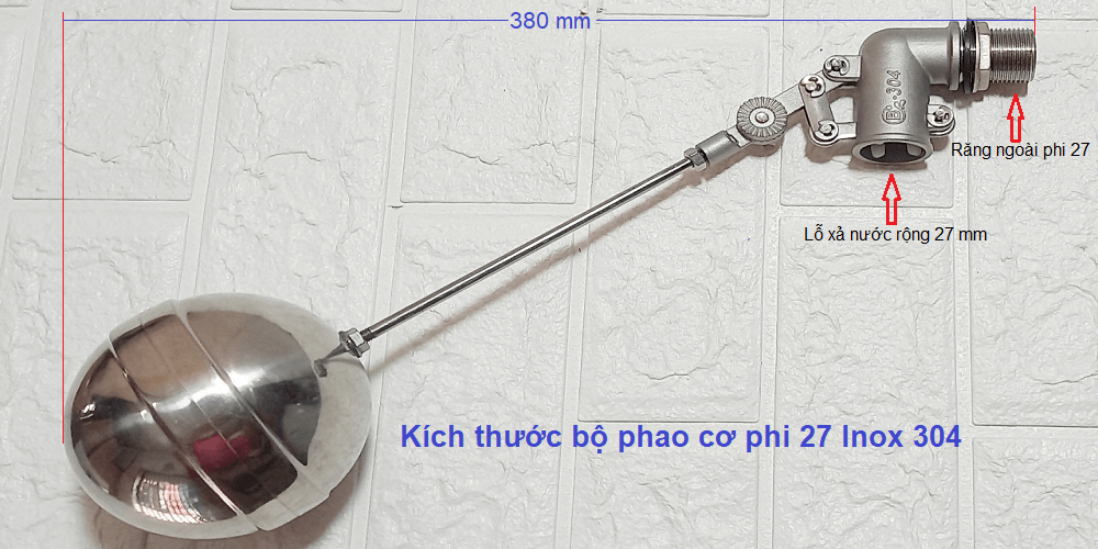 kích thước phao cơ 27