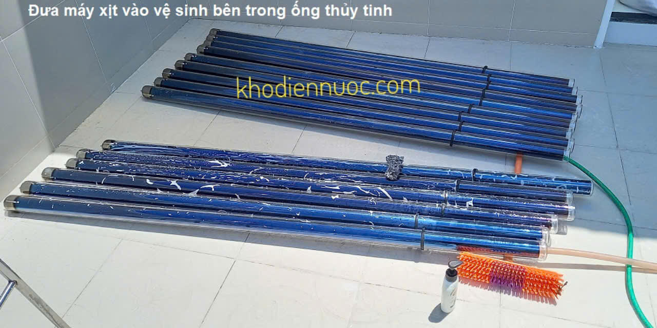 Vệ sinh ống thủy tinh