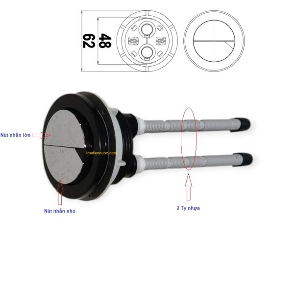 thông số 2 nhấn tròn trung lb27