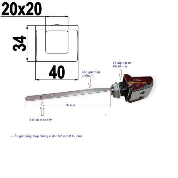 thông số kỹ thuật cần gạt hông LB04