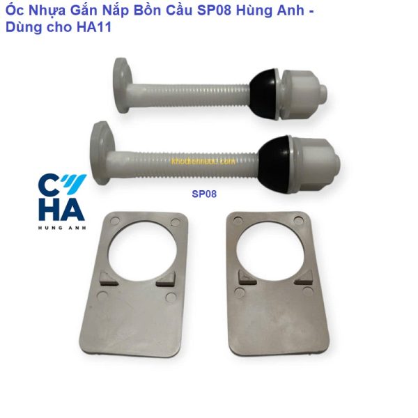 Sp08 Ốc Nhựa Gắn Nắp Bồn Cầu SP08 Hùng Anh - Dùng cho HA11