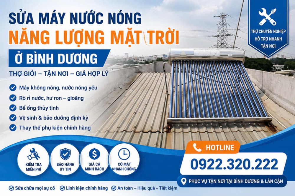 sửa năng lượng mặt trời bình dương